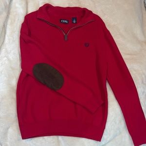 Red kids Chaps half zip sweater